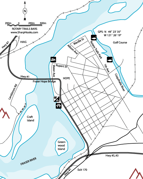 Map of Fraser - Rotary Trails Bars