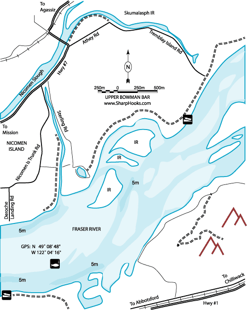 Map of Fraser - Upper Bowman Bar
