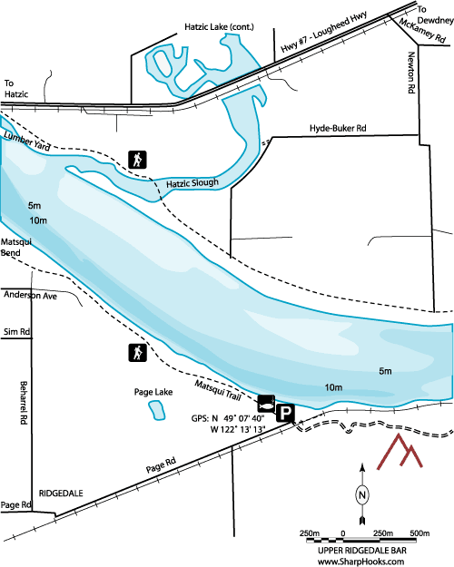 Map of Fraser - Upper Ridgedale Bar