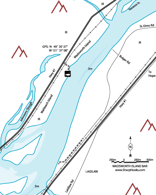 Map of Fraser - Wadsworth Island Bar