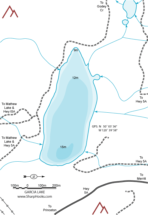 Map of Garcia Lake