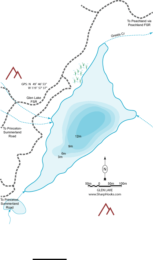 Map of Glen Lake