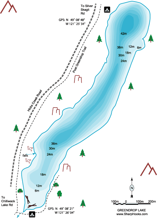 Map of Greendrop Lake