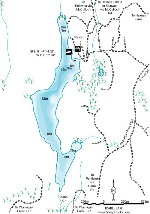 Map of Idabel Lake