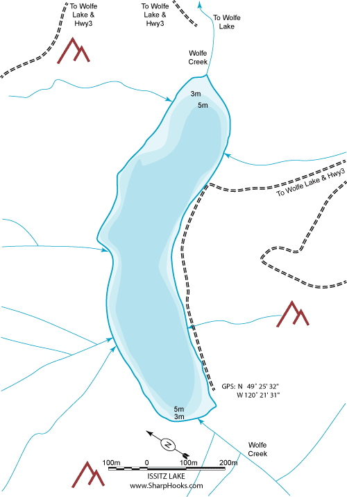 Map of Issitz Lake
