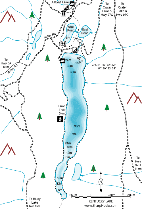 Map of Kentucky Lake