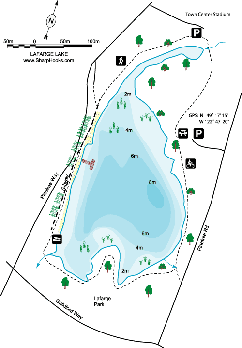 Map of Lafarge Lake
