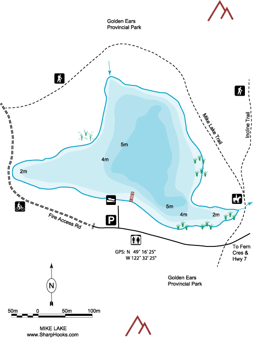 Map of Mike Lake
