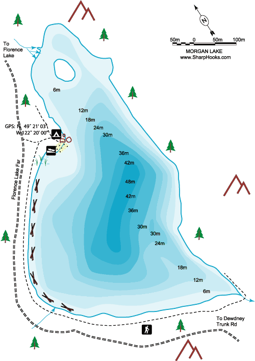 Map of Morgan Lake