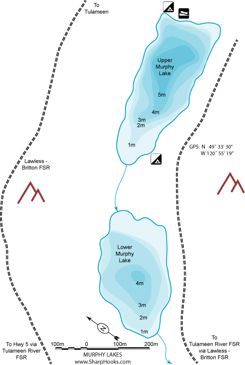 Map of Murphy Lake - Lower