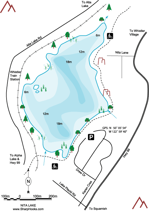 Map of Nita Lake