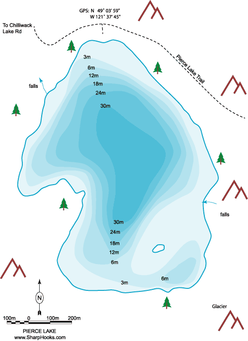 Map of Pierce Lake