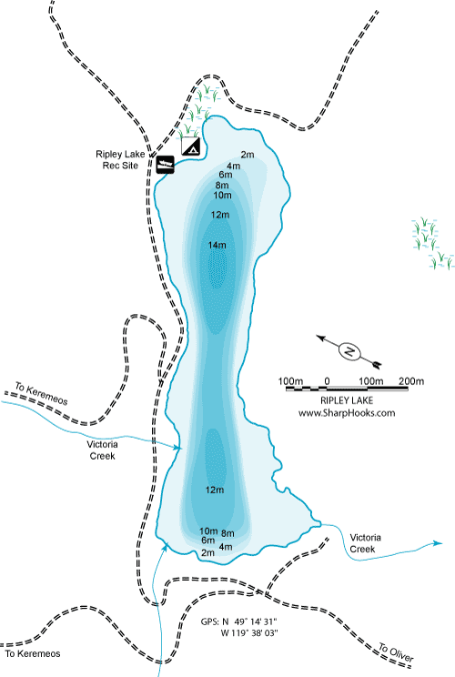 Map of Ripley Lake