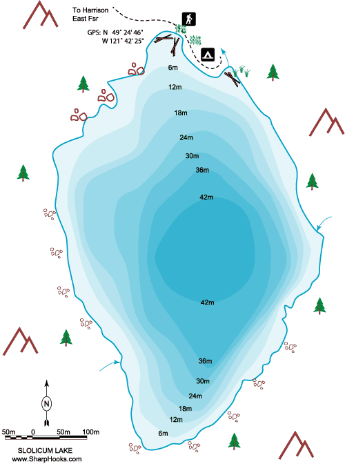 Map of Slollicum Lake