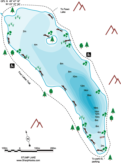 Map of Stump Lake