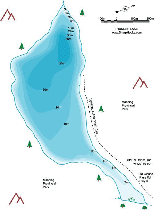 Map of Thunder Lake