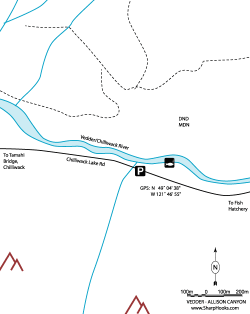 Map of Vedder - Allison Canyon