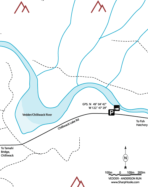 Map of Vedder - Anderson Run