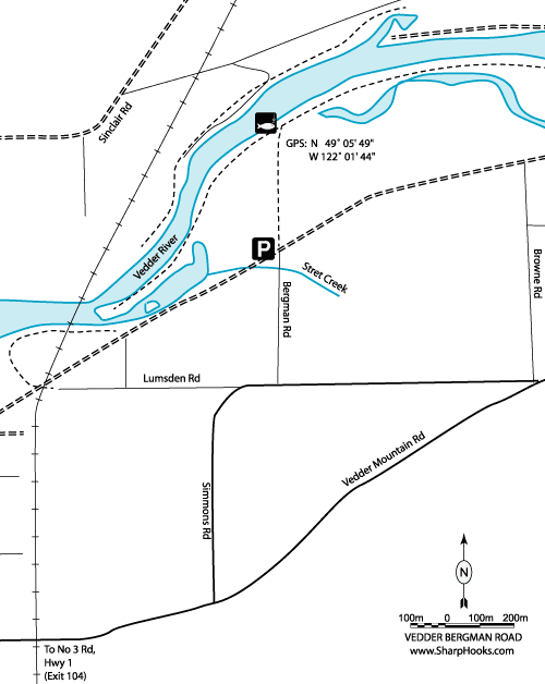 Map of Vedder - Bergman Road