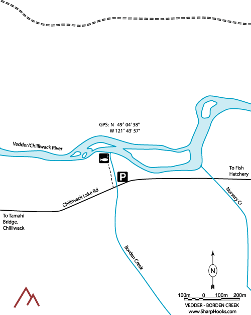 Map of Vedder - Borden Creek