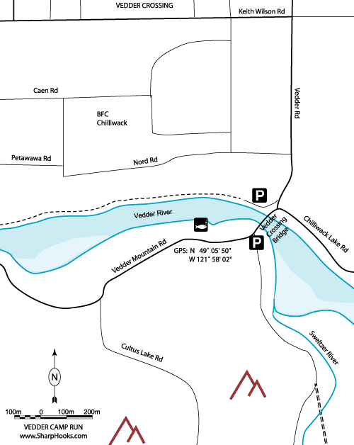 Map of Vedder - Camp Run