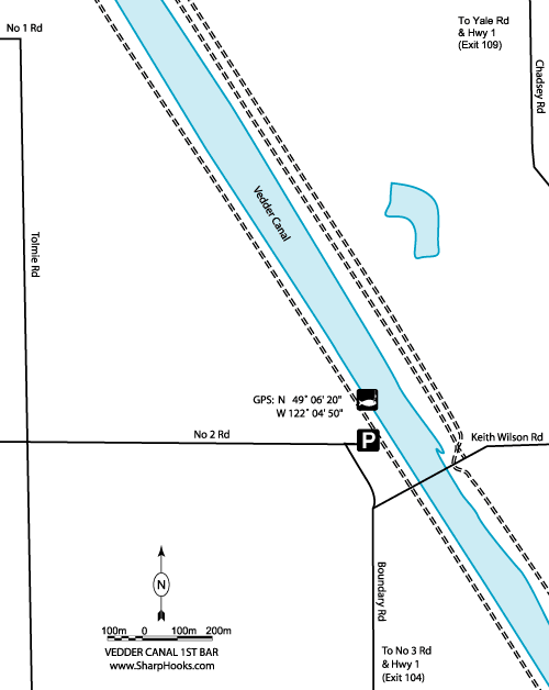 Map of Vedder - Canal 1st Bar