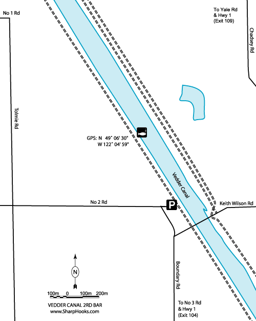 Map of Vedder - Canal 2nd Bar