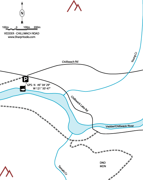 Map of Vedder - Chilliwach Road