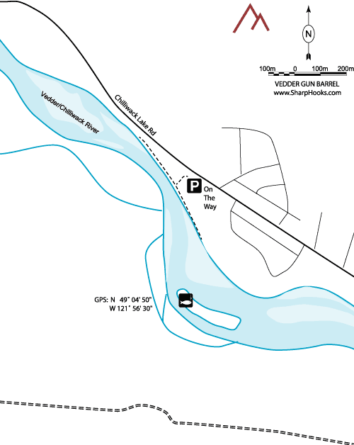 Map of Vedder - Gun Barrel