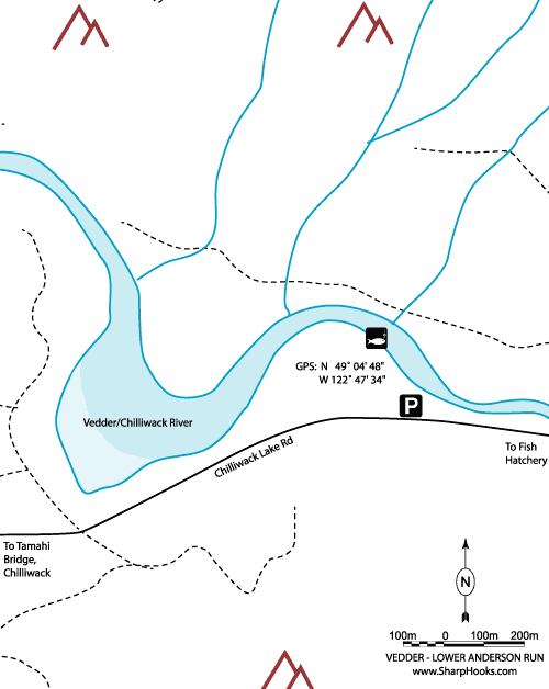 Map of Vedder - Lower Anderson Run