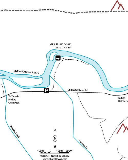 Map of Vedder - Nursery Creek