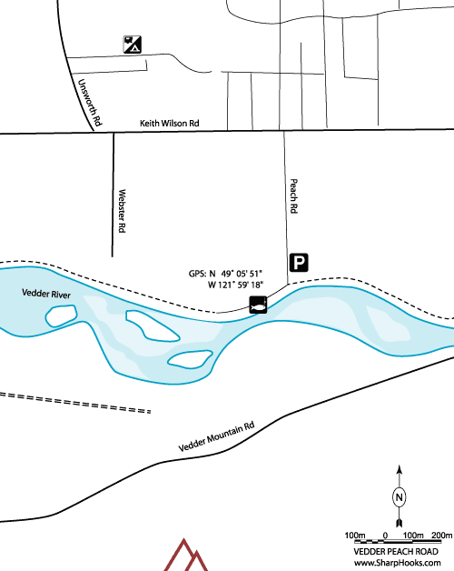 Map of Vedder - Peach Road