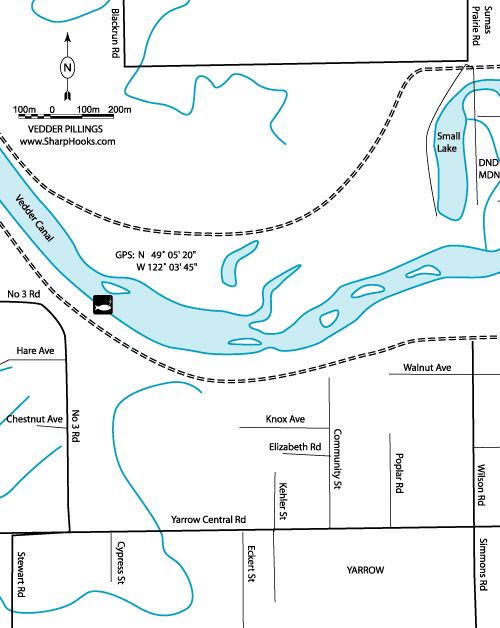 Map of Vedder - Pillings
