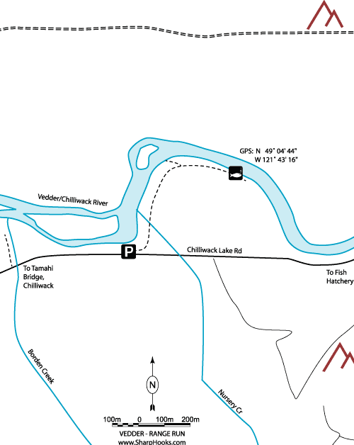 Map of Vedder - Ranger Run