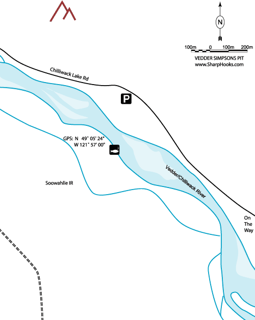 Map of Vedder - Simpsons Pit