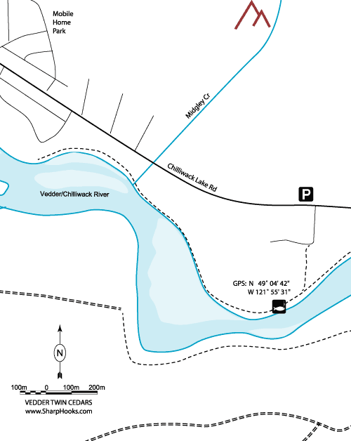 Map of Vedder - Twin Cedars