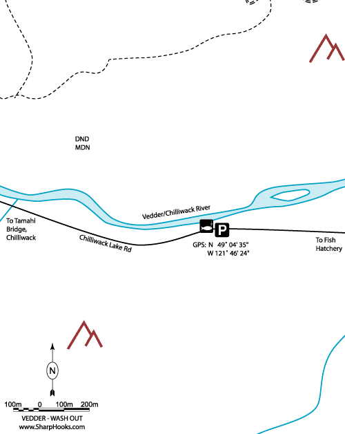 Map of Vedder - Wash Out