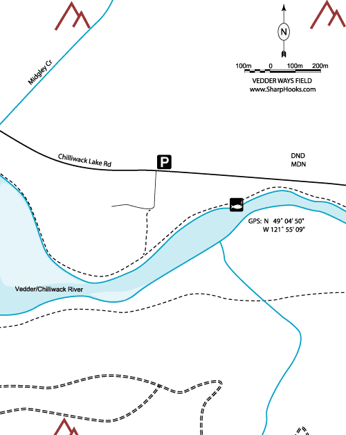 Map of Vedder - Ways Field