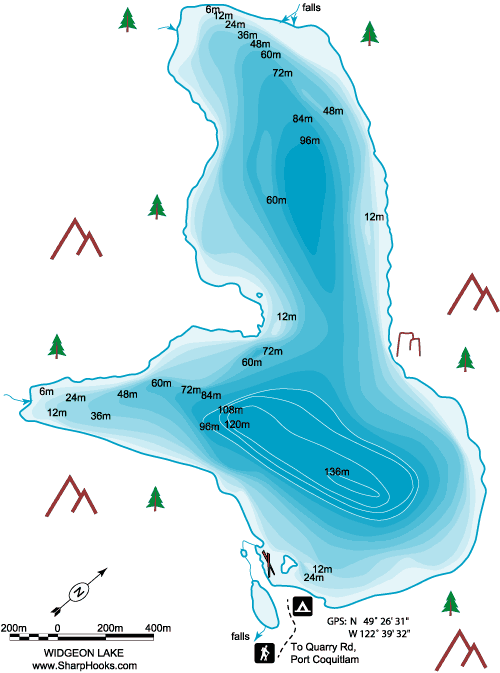 Map of Widgeon Lake